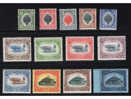Malajsie - Kedah 1912, Mi. 1-13, x 1 c - 3 $
