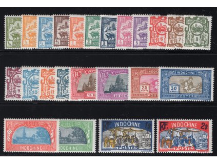 Francouzská Indočína 1927, Mi. 123-46, xx výplatní, dvl - sleva