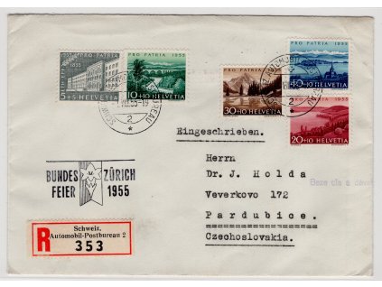 Švýcarsko 1955, ⌧︎