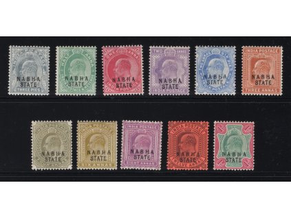 Indie - Nabha 1903, Mi. 27-37, x