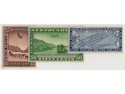 Kanada - Newfoundland 1931, Mi. 158-60 (s průsvitkou), xx/x Letecké