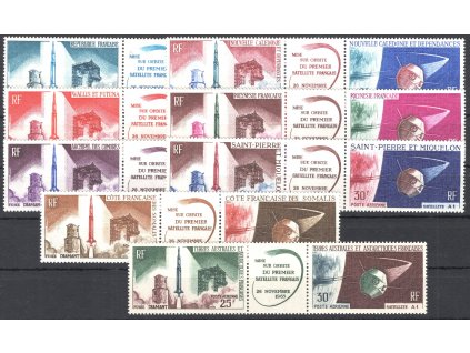 Francouzské kolonie 1966, xx omnibus Satelit A1, komplet 8 sérií