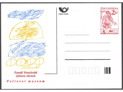 Česká republika Dopisnice 1993, Pof. CDV2/PM1, CN dopisnice s přítiskem T. Vosolsobě