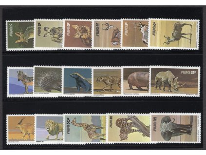 Jihozápadní Afrika 1980, Mi. 476-92, xx Zvířata