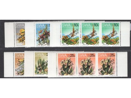 Jihozápadní Afrika 1978, Mi. 252-7 I-III, xx Květiny