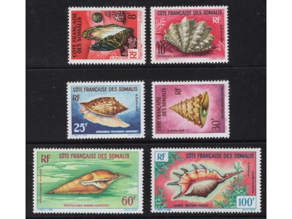 Somálsko (Francouzské) 1962, Mi. 343-8, xx Mušle
