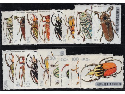 Burundi 1970, Mi. 537-52, xx Brouci - výplatní