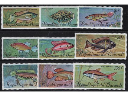 Burundi 1967, Mi. 359-67, xx Ryby
