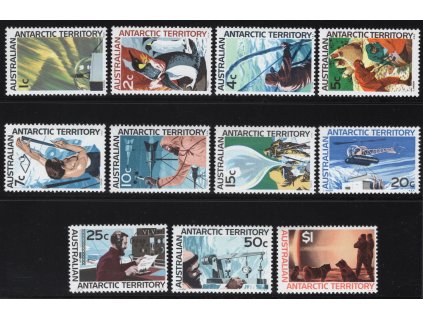 Australské antartické území 1966, Mi. 8-18, xx výplatní, 20 c dv - sleva!