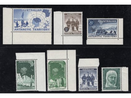 Australské antartické území 1957-61, Mi. 1-7, xx výplatní, krajové