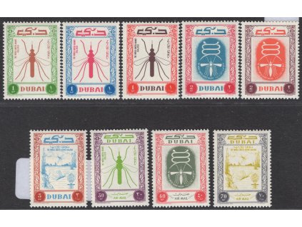 Emiráty - Dubaj 1963, Mi. 38-46, xx Malárie, sleva!