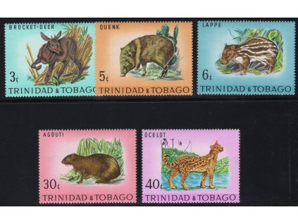 Trinidad a Tobago 1971, Mi. 279-83, xx Fauna