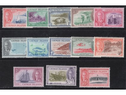 Kajmanské ostrovy 1950, Mi. 123-35, xx výplatní
