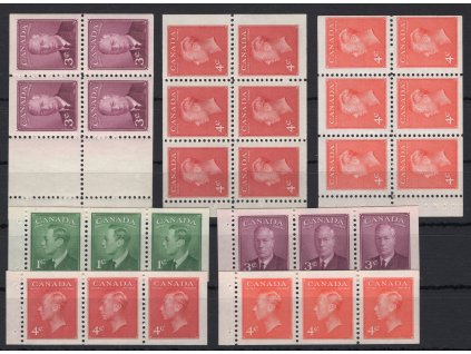 Kanada 1949, Mi. 250 -> H-Bl. 48-54 komplet, xx Jiří