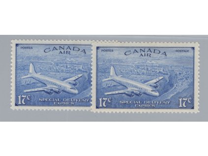 Kanada 1946, Mi. 243 I+II, x 17 c