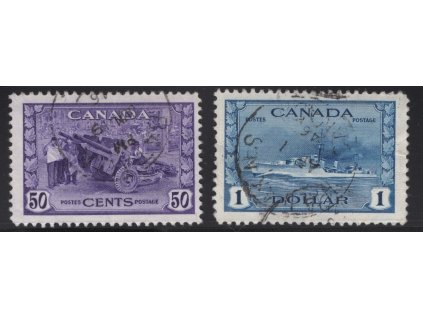 Kanada 1942, Mi. 228-9, O 50 c a 1 $, sleva!