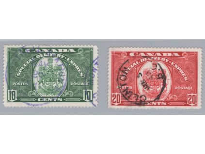 Kanada 1938, Mi. 209-10, O Special delivery (spěšné)