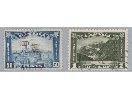 Kanada 1930, Mi. 154-5, O 50 c a 1 $