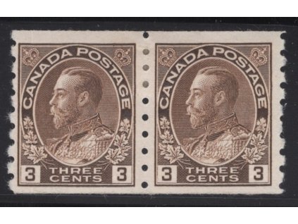 Kanada 1911, Mi. 94 D, x 3 c, 2-páska
