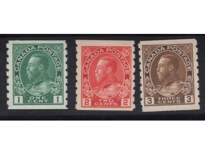 Kanada 1911, Mi. 92-4 D, x 1 - 3 c