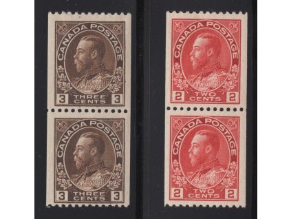 Kanada 1911, Mi. 93-4 C, xx/x 2 a 3 c