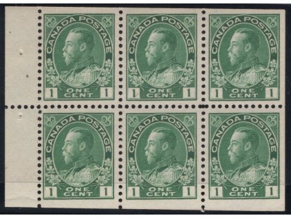 Kanada 1911, Mi. 92 F,G (H-Bl. 4), xx/x 1 c Jiří V.