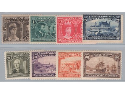 Kanada 1908, Mi. 84-91, x Québec