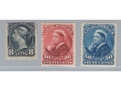 Kanada 1893, Mi. 35-7, x, opravený lep