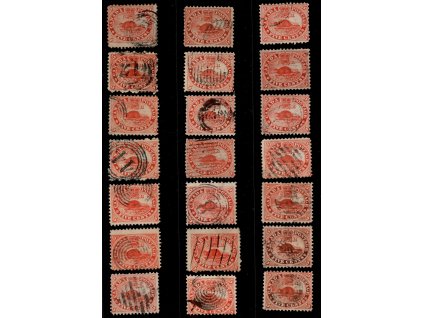 Kanada 1859, Mi. 12, O 5 c (cena za jeden kus)