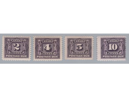 Kanada Doplatní 1906, Mi. P2-5, x 2 - 10 c