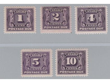 Kanada Doplatní 1906, Mi. P1-5, x