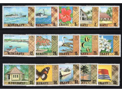 Kiribati 1979/80, Mi. 322-35 + 353, xx výplatní