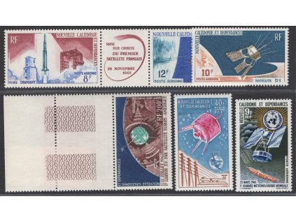 Nová Kaledonie 1962-66, Mi. 386 + 411-2 + 418-9 + 421, xx Kosmos