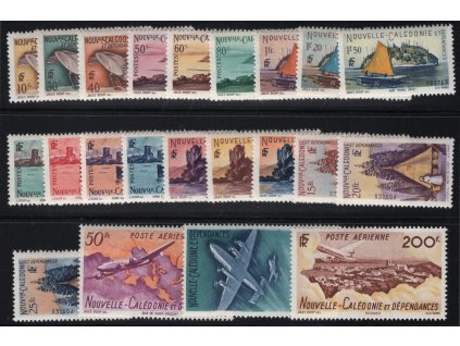 Nová Kaledonie 1948, Mi. 332-47 (ostatní zdarma!), x/xx 1 - 200 F