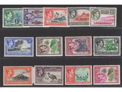 Šalamounovy ostrovy 1939, Mi. 59-71, x/xx Jiří