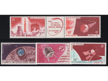 Wallis a Futuna 1962-6, Mi. 201 + 207 + 209-11, xx Kosmos