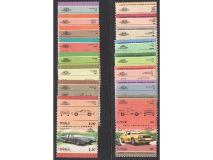Tuvalu 1984-5, Mi. 268-75 + 296-303 + 334-49, xx Auta I.-III.