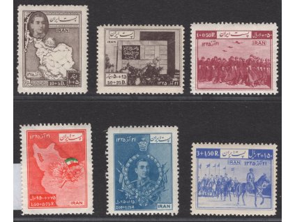 Írán 1950, Mi. 832-7, xx 4. výročí, vl - sleva!