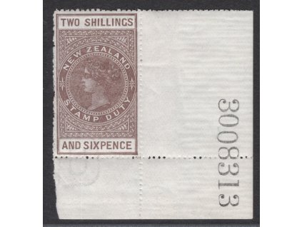 Nový Zéland Kolky 1903, Mi. S15, x 2,6 s, Řz 14 1/2:14, rohová, nepatrná x