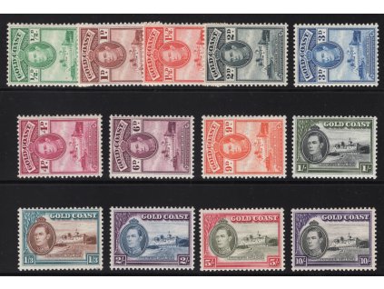 Zlaté pobřeží (Ghana) 1938, Mi. 105-17 C, xx výplatní, sleva!