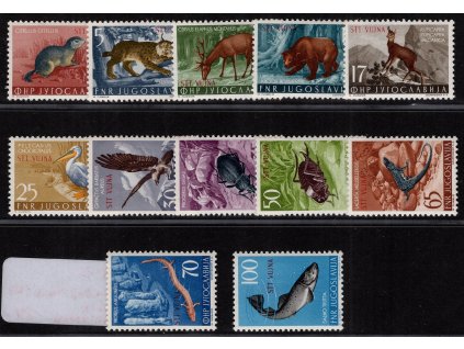 Terst - zóna B 1954, Mi. 133-4, xx 70 a 100 D Fauna, ostatní zdarma!