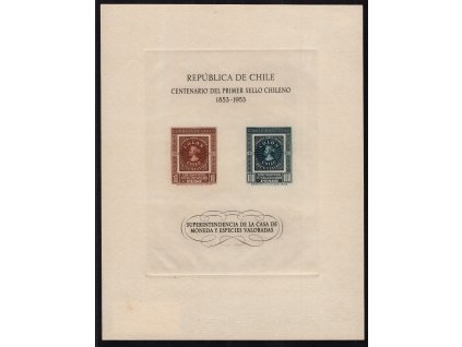 Chile 1953, Mi. 473-4 GB, (x) aršík