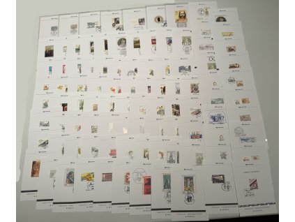 ČR 2010-20, Pof. PLZ 1-97, Pamětní listy České pošty z let 2010-20, kompletní sbírka, KC 19.680 Kč