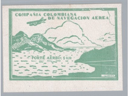 Kolumbie 1920, Mi. 11, (x) 10 c CCNA