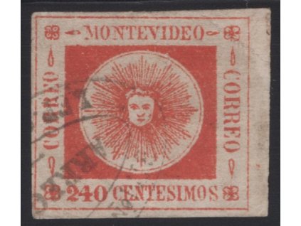Uruguay 1859, Mi. 13, O 240 c