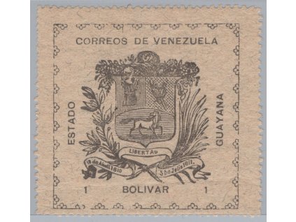 Guyana (venezuelský stát) 1903, Mi. 18 I, x 1 B, koncovka
