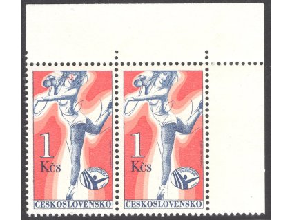 ČSR II 1980, Pof. 2444, xx 1 Kčs Spartakiáda, 2-páska, DV na ZP 9/2