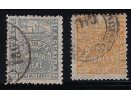Venezuela Lodní pošta 1864, Mi. 13-14, O vydání pro Sv. Tomáš