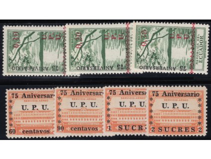 Ekvádor 1949, Mi. 725-31, xx/x UPU