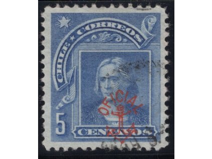 Chile Služební 1907, Mi. D11, O 5 c